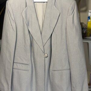 WOMEN'S BLACK/WHITE SUIT - BLAZER AND SKIRT - 16W - DRESSBARN WOMAN